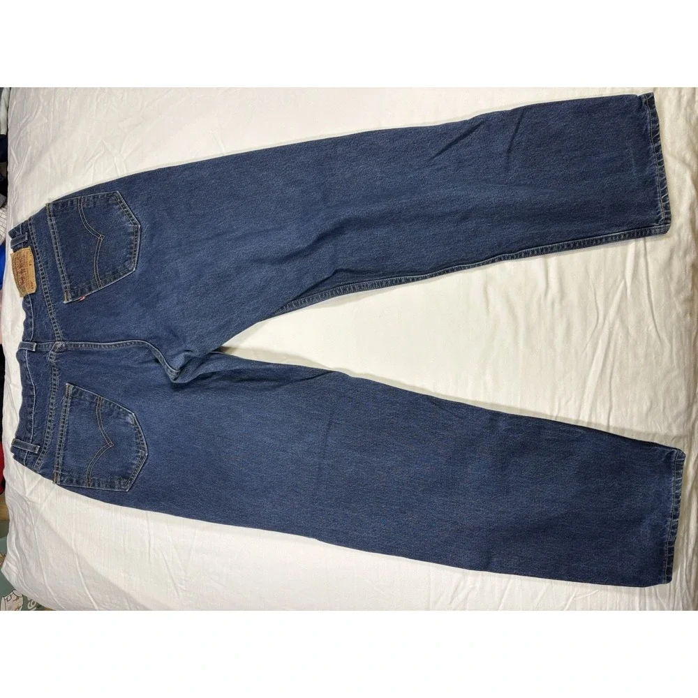 Vintage Levis 550 Jeans Mens 36x32 Medium Blue Relaxed Fit Tapered Leg Denim 90s